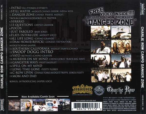 Charlie Row Campo - The Danger Zone... Still Active Chicano Rap